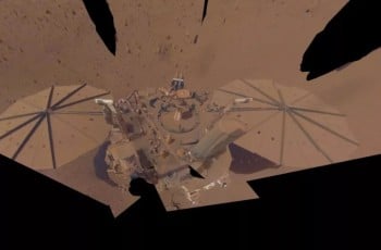Dernier selfie d'InSight pris le 24 avril 2022
