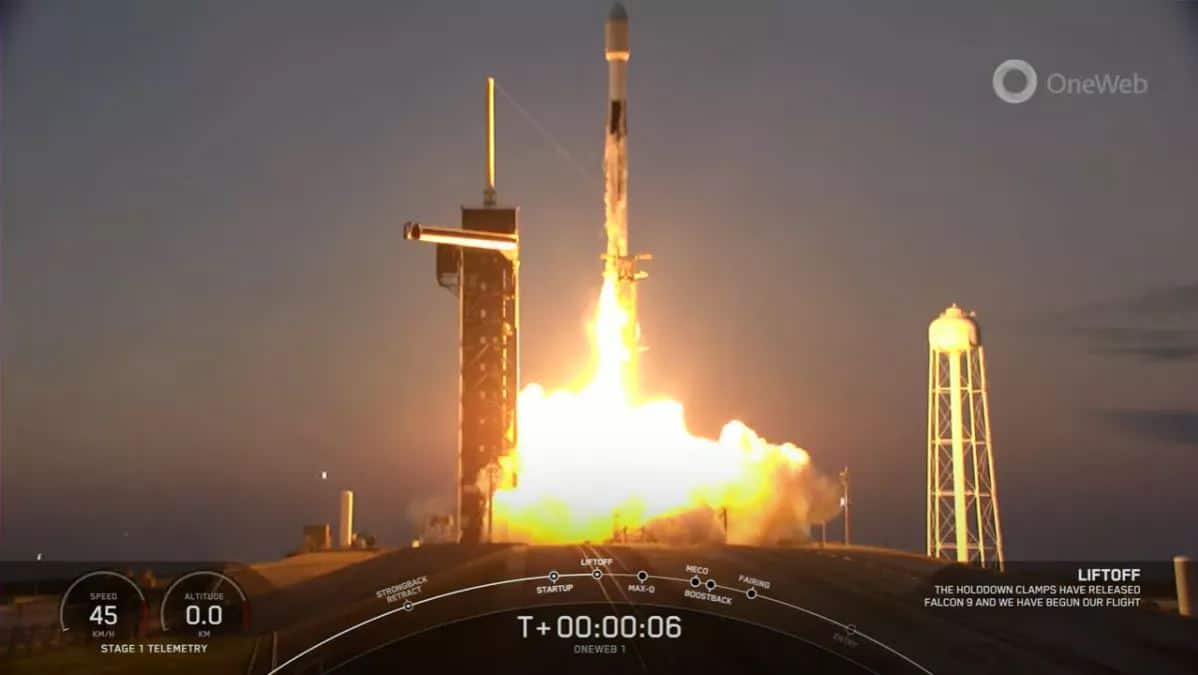 Lancement des satellites d'OneWeb par SpaceX