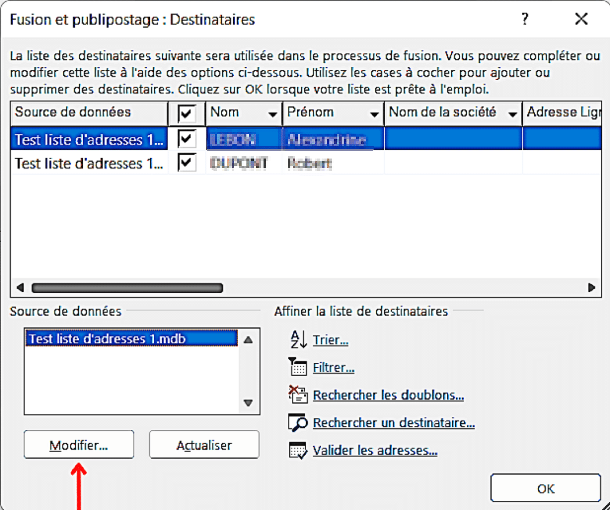 Publipostage-Sur-Word-Fusion-Modifier