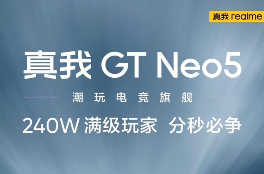 Le Realme GT Neo 5 possède enfin une date de présentation