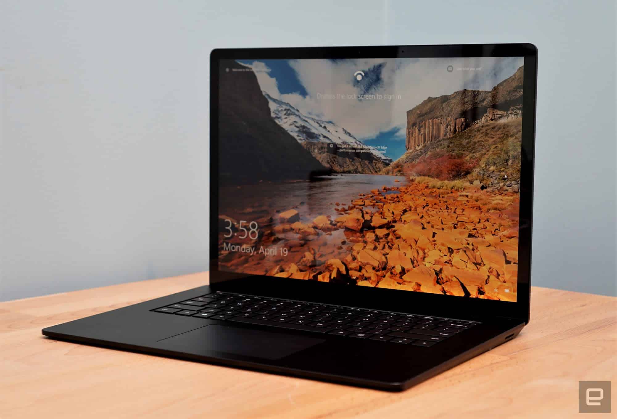 Microsoft Surface Laptop 4 Crédit Engadget