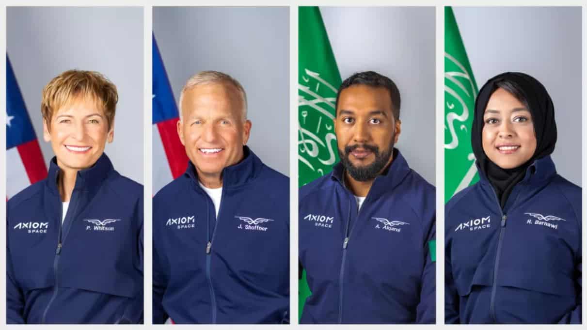 Le membres d'équipage de la mission Ax-2