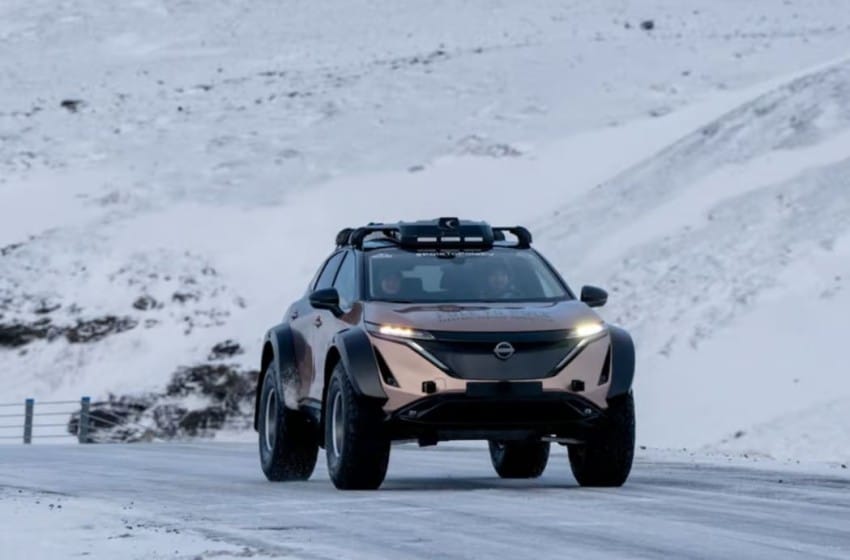Ce couple va tenter de relier les deux pôles à bord d’un SUV électrique Nissan Ariya