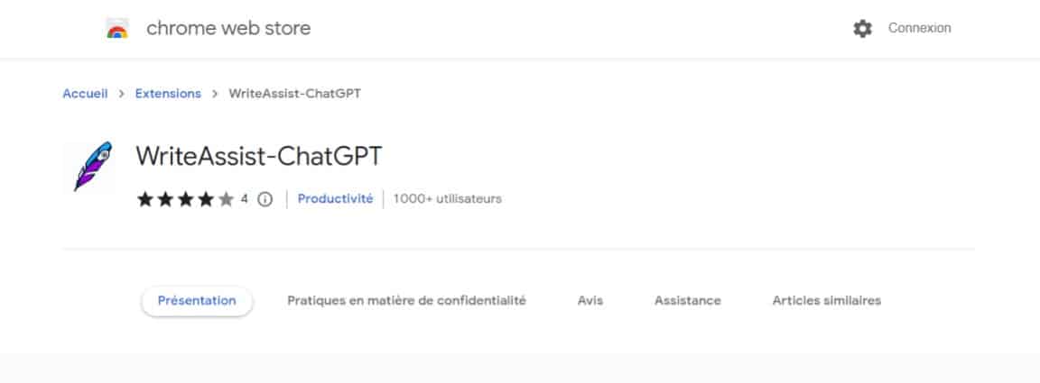 Crédits : WriteAssist-ChatGPT
