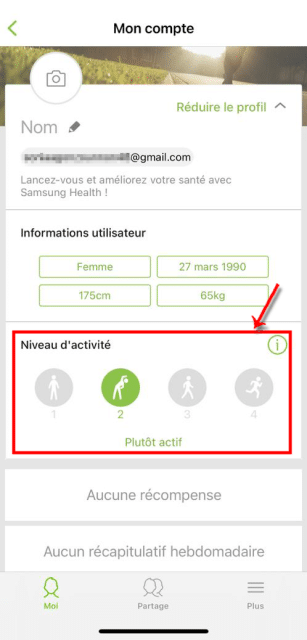 Définition du niveau d'activité - © Crédit : fredzone.org