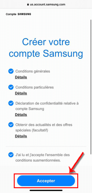 Accepter les conditions d'utilisation - © Crédit : fredzone.org