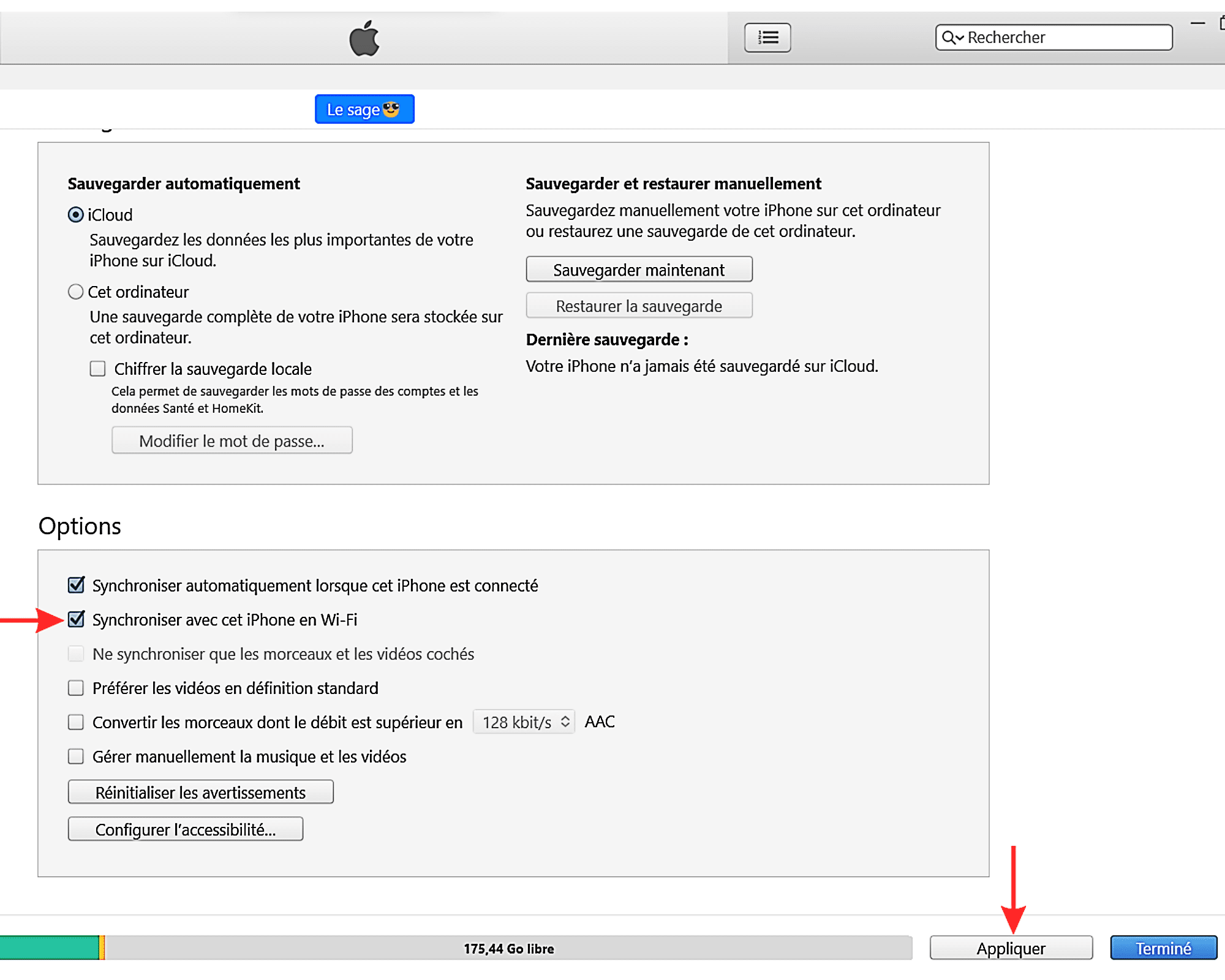 Synchroniser-Un-iPhone-Application
